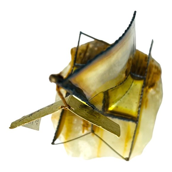 DeMott Brass Sailboat NWT Sailboat Made Of Brass, Copper and Steel Mounted On I - Picture 8 of 15